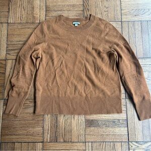 J.Crew Cashmere Brown Crew Neck Sweater medium